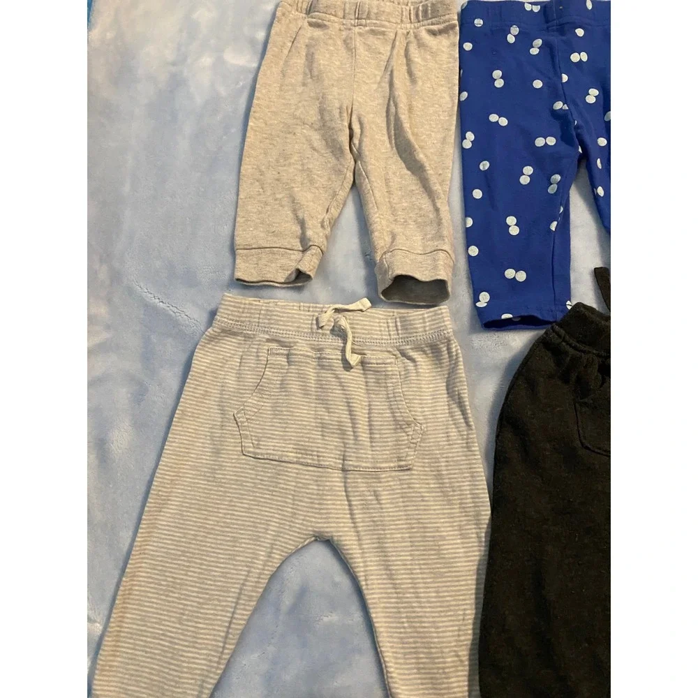 Baby Boy Pants Bundle 3-6M Carter's Star Wars Cat & Jack Suspenders 5pc Lot